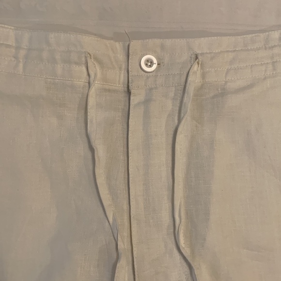 ALIBI PARIS Women 100% Linen Drawstring Pants - Picture 5 of 13